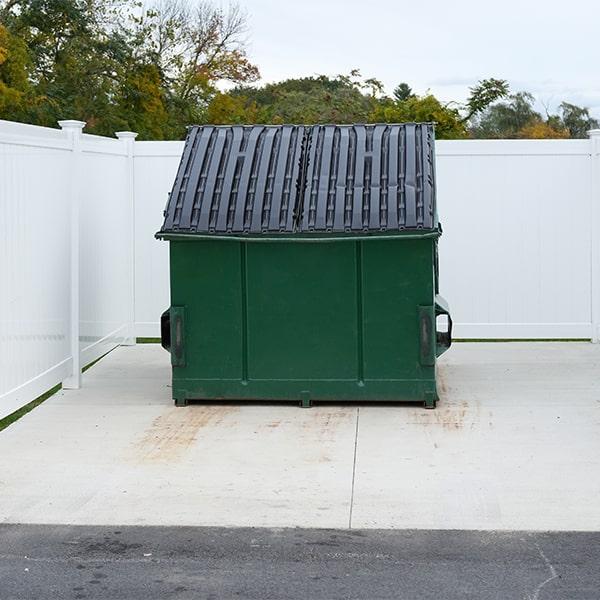 our weight limits vary depending on the size of the commercial dumpster, but we can provide a weight allowance that fits your business needs